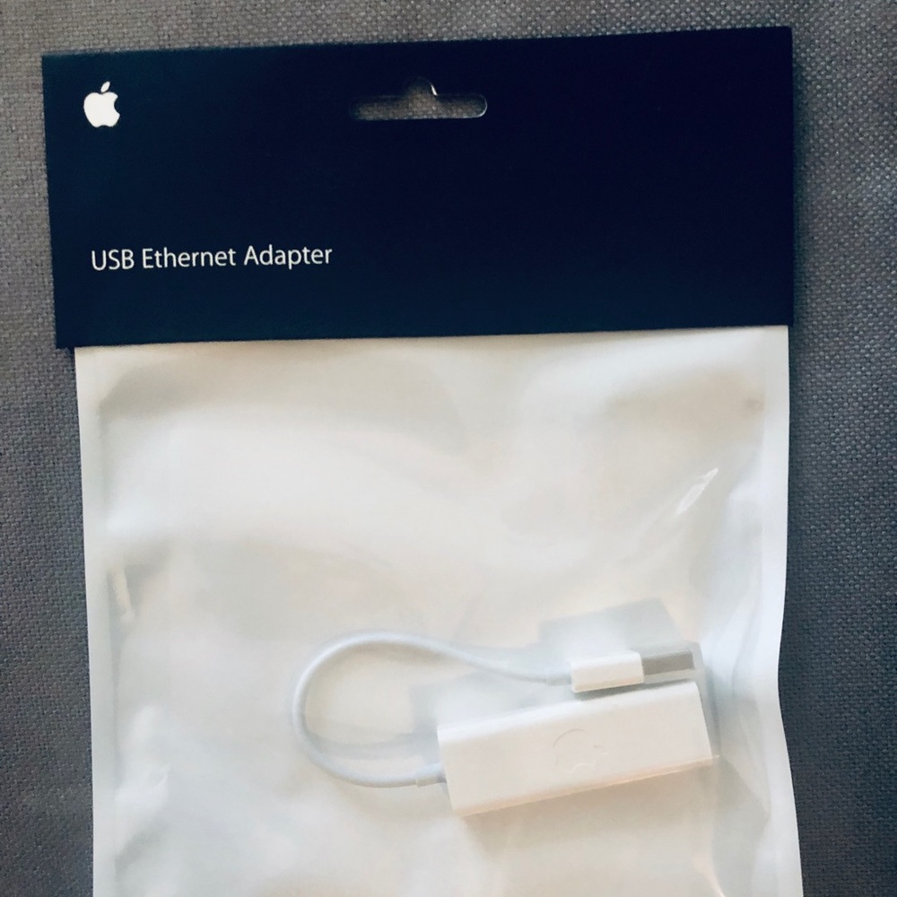 Brand new Apple USB Ethernet Adapter.